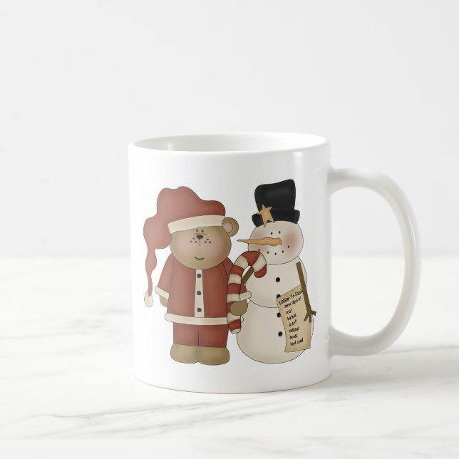 Frosty the Snowman and Santa Claus Kaffeetasse (Rechts)