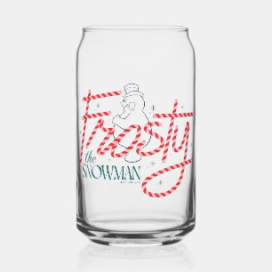 Frosty the Snowman Candy Cane Logo Dosenglas