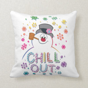 Frosty the Snowman™ "Chill Out" Regenbogenfarb Kissen