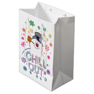 Frosty the Snowman™ "Chill Out" Regenbogenfarb Mittlere Geschenktüte