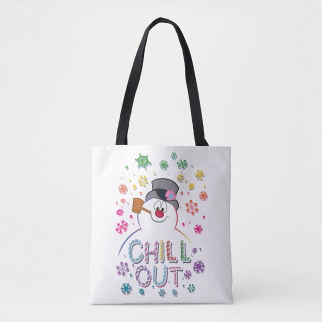 Frosty the Snowman™ | "Chill Out" Regenbogenfarben Tasche (Vorderseite)
