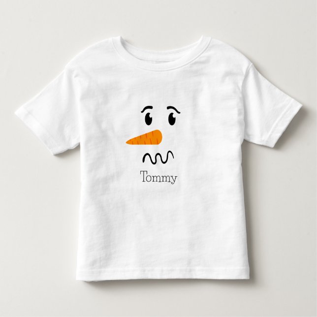 Frosty the Snowman Confuse Face Kleinkind T-shirt (Vorderseite)