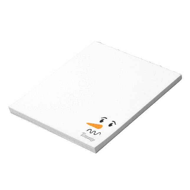 Frosty the Snowman Confuse Face Notizblock (Rotiert)