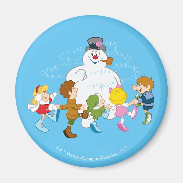 Frosty the Snowman™ | Frosty & Children Playing Magnet (Vorne)