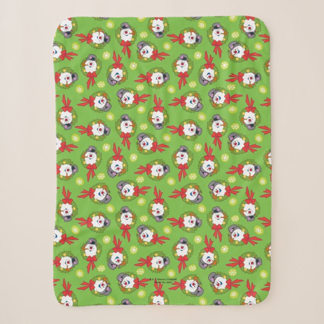 Frosty the Snowman™ | Frosty Holiday Wreath Sherpadecke (Vorderseite)