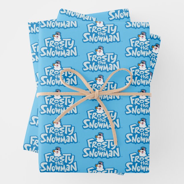 Frosty the Snowman™ | Gestrickte Logos Geschenkpapier Set (Beispiel)