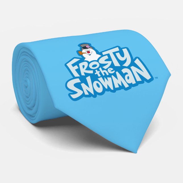 Frosty the Snowman™ | Gestrickte Logos Krawatte (Gerollt)