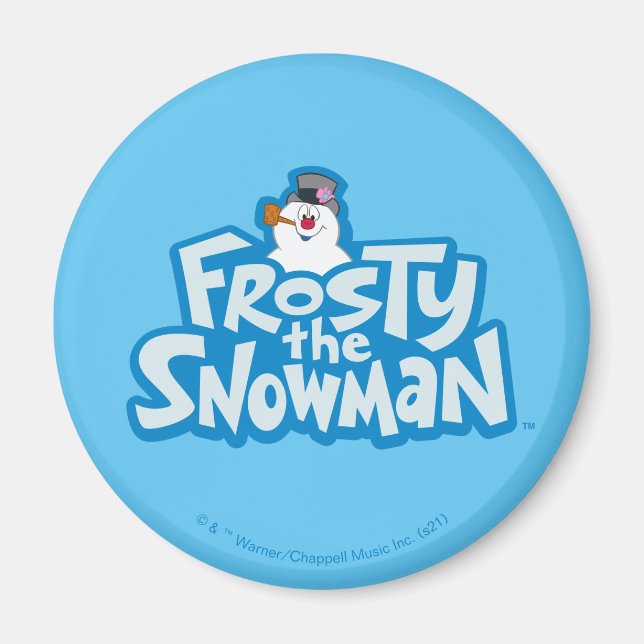 Frosty the Snowman™ | Gestrickte Logos Magnet (Vorne)