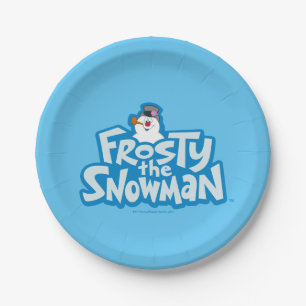 Frosty the Snowman™   Gestrickte Logos Pappteller