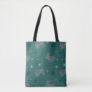 Frosty the Snowman Green Snowflake Pattern Tasche