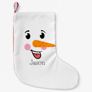 Frosty the Snowman Happy Face Kleiner Weihnachtsstrumpf
