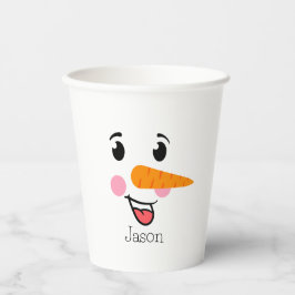Frosty the Snowman Happy Face Pappbecher