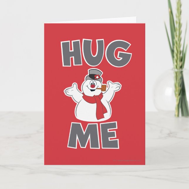 Frosty the Snowman™ | Hug Me Feiertagskarte (Vorderseite)