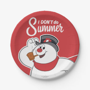 Frosty the Snowman™   Ich mache den Sommer nicht Pappteller