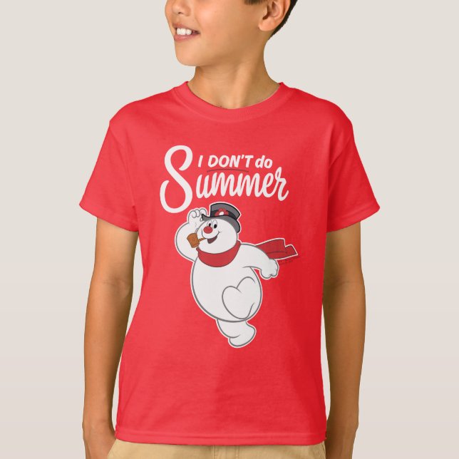 Frosty the Snowman | Ich mache den Sommer nicht T-Shirt (Vorderseite)