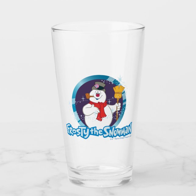 Frosty the Snowman™ | Magisches Frostportrait Glas (Vorderseite)
