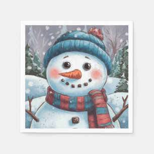 Frosty the Snowman Paper Napkin Serviette