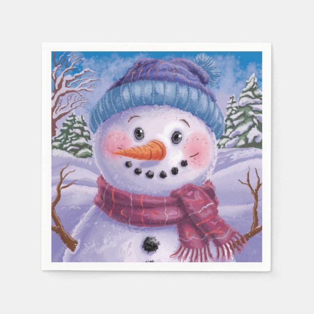 Frosty the Snowman Paper Napkin Serviette (Vorderseite)