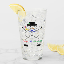 "Frosty the Snowman" Trinkglas Glas