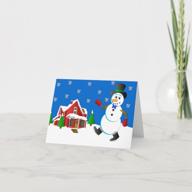 Frosty the Snowman von Joel Anderson Karte (Vorderseite)