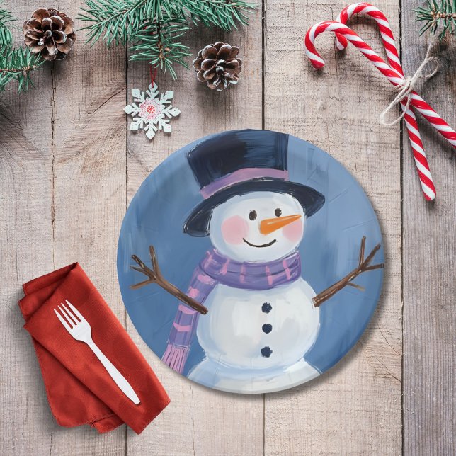 Frosty the Snowman Weihnachtsfeier Pappteller (Von Creator hochgeladen)