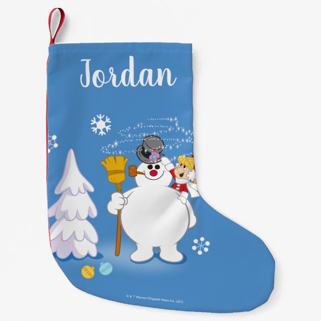 Frosty the Snowman™ | Winterspass von Frosty & Kar Kleiner Weihnachtsstrumpf (Vorderseite)