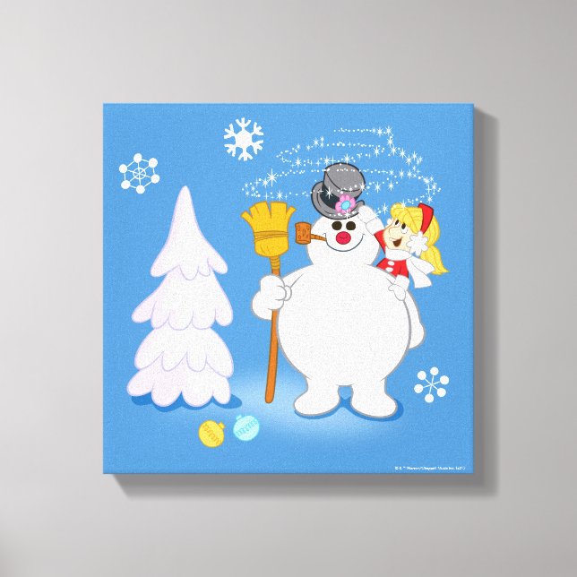 Frosty the Snowman™ | Winterspass von Frosty & Kar Leinwanddruck (Vorderseite)