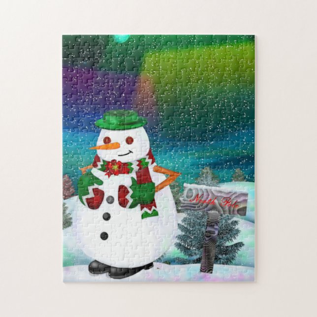 Frosty Town Christmas JIGSAW GIFT (Vertikal)
