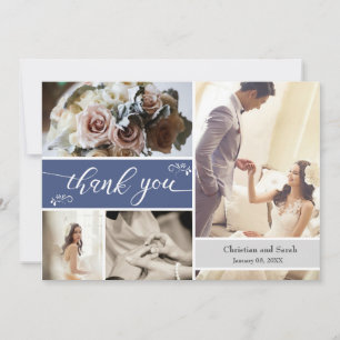 Frosty Winter blue Wedding Danke