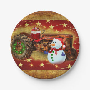 Frosty's Vintage Weihnachten Pappteller