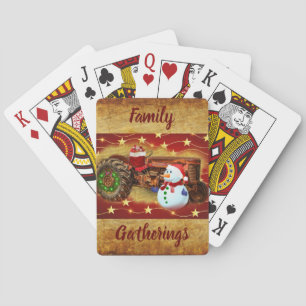Frosty's Vintage Weihnachten Spielkarten