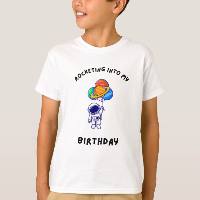 Frotter Dans Mon T-shirt Enfants Anniversaire 🚀 � (Devant)