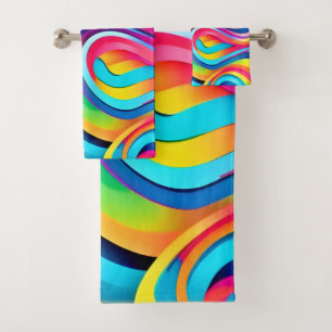 Frottes Abstraites vibrantes de couleur