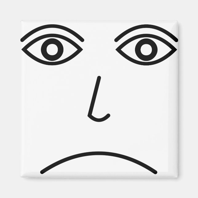 Frowning Face Magnet (Vorne)