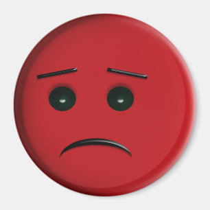 Frowny stellen Rot gegenüber Magnet