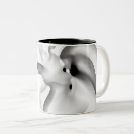 Frozen: Abstract Gray, White & Black Zweifarbige Tasse