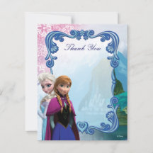 Frozen Anna und Elsa Birthday Vielen Dank