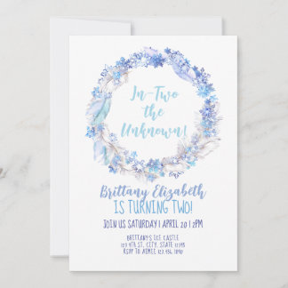 Frozen Birthday Invitation 2nd Birthday Frozen Inv