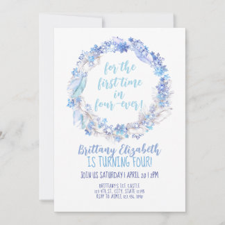 Frozen Birthday Invitation 4th Birthday Frozen Inv