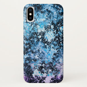 Frozen - bleu abstrait iPhone X Coque