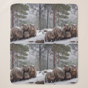 Frozen Burrow: Australian Wombat Family Sherpadecke