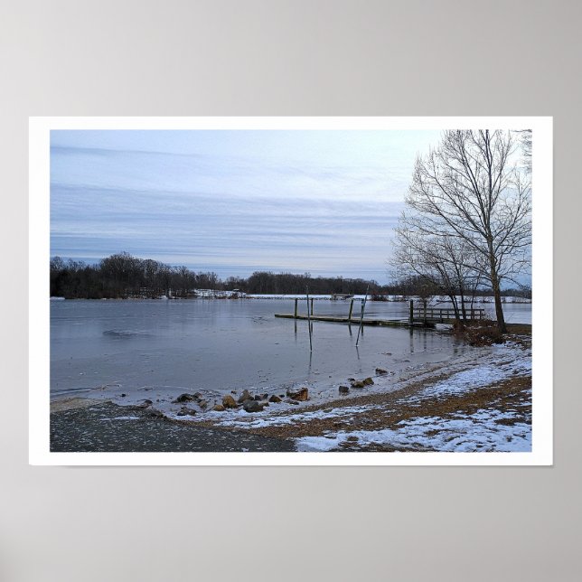 Frozen Creek Photo Poster (Devant)