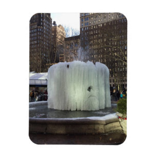 Frozen Eisbrunnen Bryant Park New York City NYC Magnet