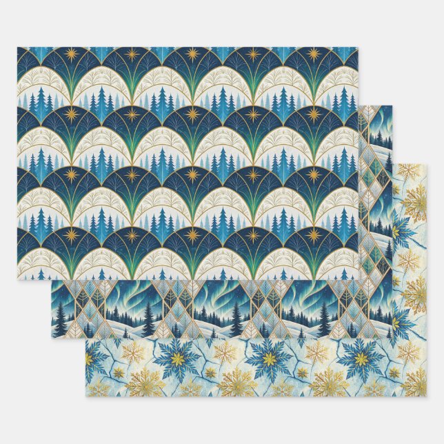 Frozen Elegance Geschenkpapier Set (Set)