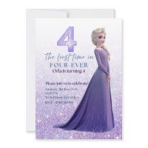 Frozen Elsa Invitation Anniversaire