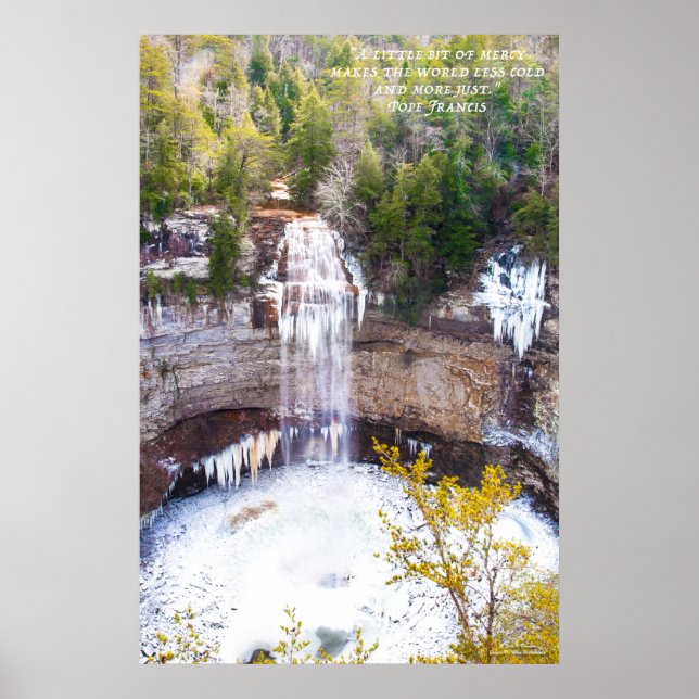 Frozen Fall Creek Falls Poster (Vorne)