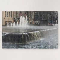 Frozen Fountain Sixth Avenue New York City NYC