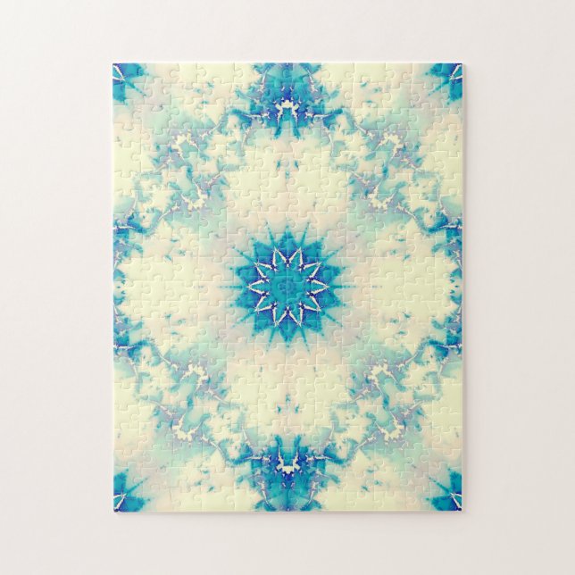 Frozen Frosty Blue Snowflake Wintermuster (Vertikal)