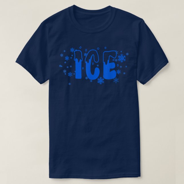 Frozen Ice Funny Halloween Costume  T-Shirt (Design vorne)