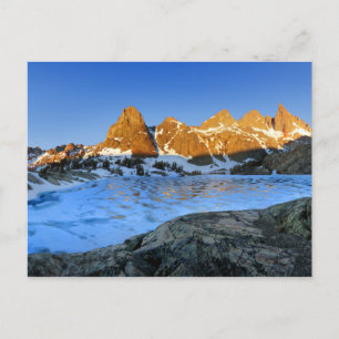 Frozen Minaret Lake Sunrise - Sierra Nevada Postkarte